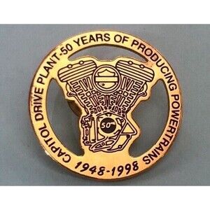 Harley-Davidson Capitol Drive Plant,Wisconsin 1948-1998- 50 years,jacket Pin